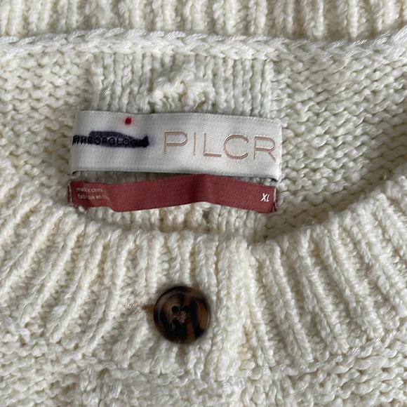Pilcro Cream Button-Up Cardigan EUC - Picture 3 of 10